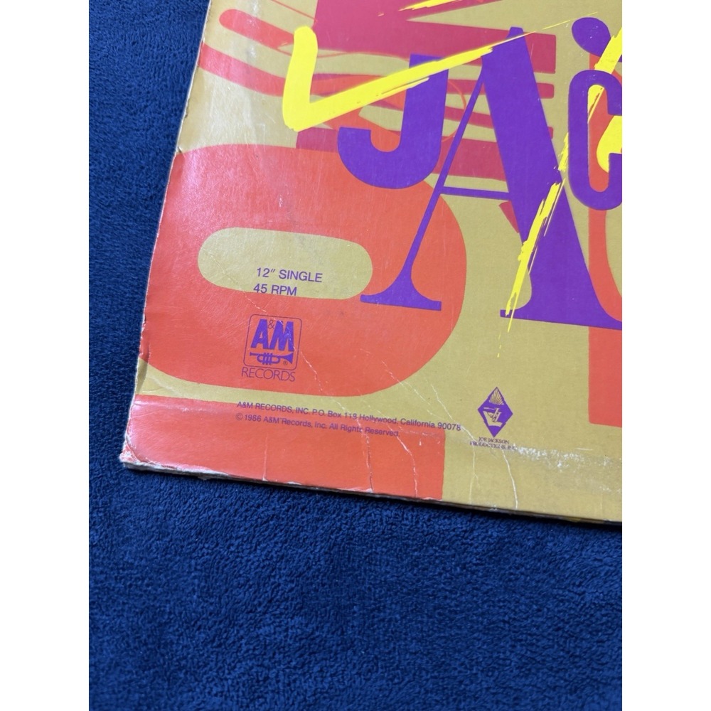 Janet Jackson Control Vinyl 12 Single Extended Dub A Cappella 1986 A&M SP-12209